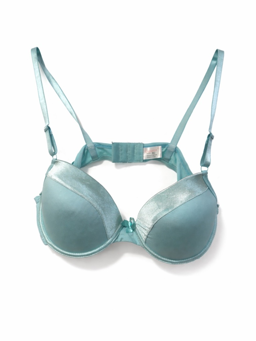 Ornella Aqua Satin Push-Up Bra